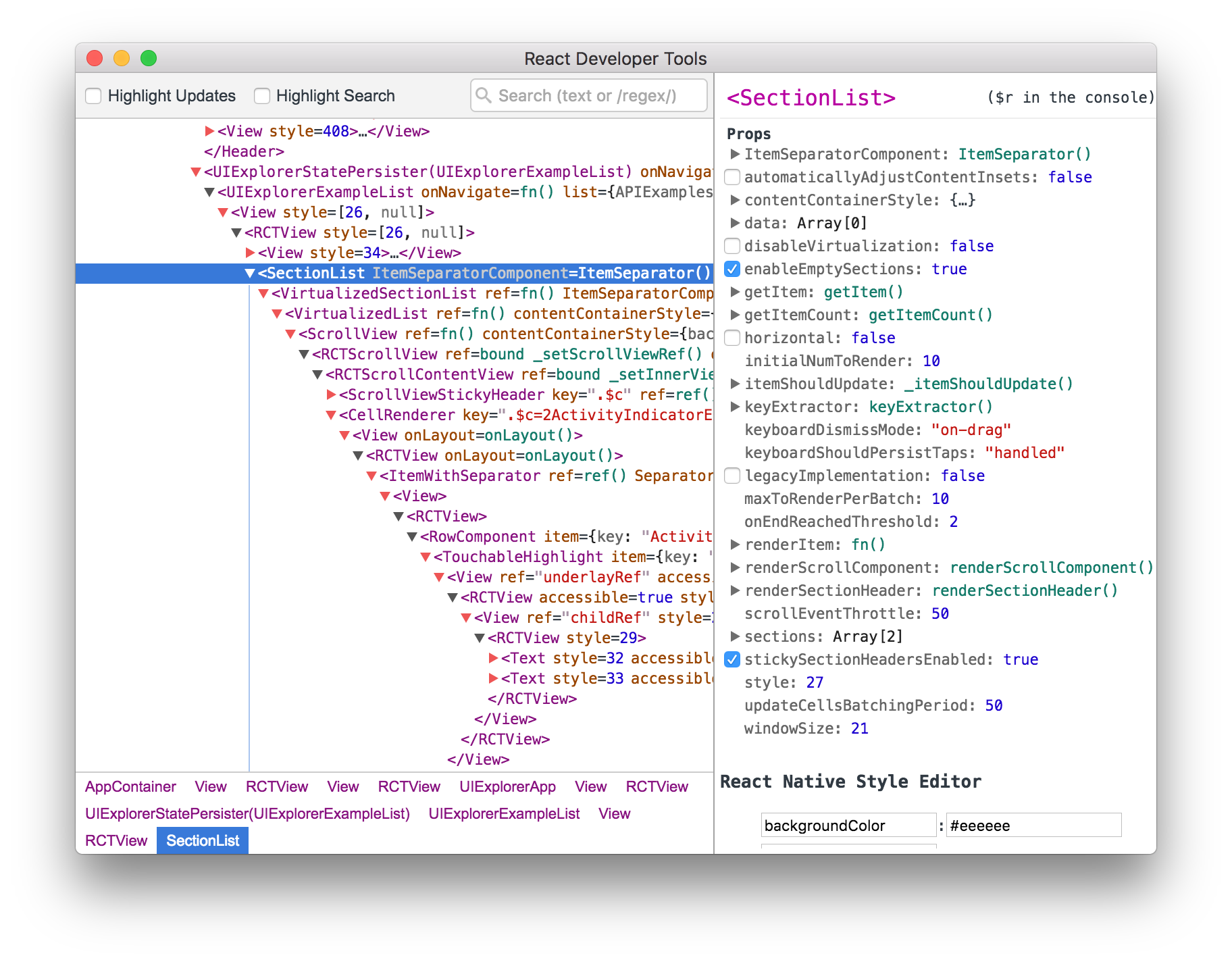 react developer tools